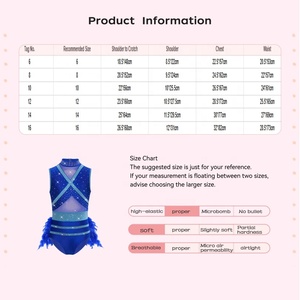 Traje de Gimnasia para Niñas, Sublimado, sin Mangas, con Pantalones Cortos, Spandex, para Danza, Entrenamiento, Práctica y Competencia - Product Image 6