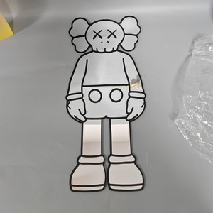 Specchio Adesivo da Parete in Acrilico Personalizzato, Design Moderno Gengar Cromato, Decorazione per Casa TikTok, Regalo per le Feste, Specchio Cartoon dalla Forma Irregolare - Product Image 3