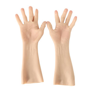 Gants en silicone réalistes 45cm Long Arm Male Youth Silicone Hand Props pour Cosplay, Stage Show, <span class=keywords><strong>Film</strong></span> et Photographie - Product Image 3