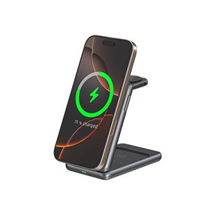 Estación de Carga Universal Multidispositivo de Escritorio, Base Plegable de Carga Rápida para <span class=keywords><strong>iPhone</strong></span> 16 15 14 13 <span class=keywords><strong>12</strong></span> Mini, iWatch y Auriculares - Product Image 2