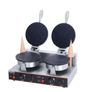 Elektrische Eistüte Double Plates Kleine Bubble Waffle Maker Waffel maschine Cone Baker Snack maschinen