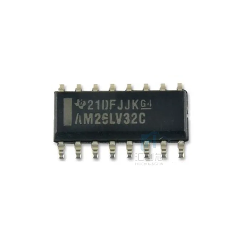 Brand New and original ADC0804LCN AM26LV32CD RS-422 v.11 quad receiver differential signal 3.3V power 16-SOIC package IC chip