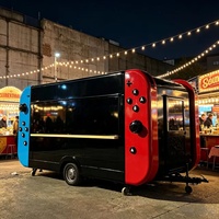 Camion-restaurant mobile pour la vente de consoles de jeux, voitures, fast-foods et cuisines de rue en extérieur