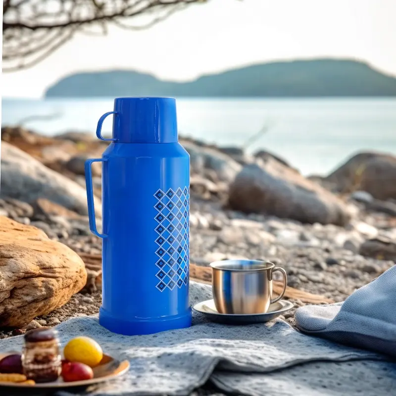 Nice One 0.45-1.8L Tea Glass Liner Insulated Termos Flask Vacuum Plastic Water Thermos Bottle