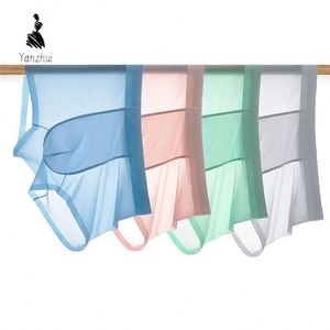 Classici ed Eleganti Boxer da <span class=keywords><strong>Uomo</strong></span> di Alta Qualità in Seta Ghiaccio, Slip Sexy in Cotone per <span class=keywords><strong>Uomo</strong></span> - Product Image 1
