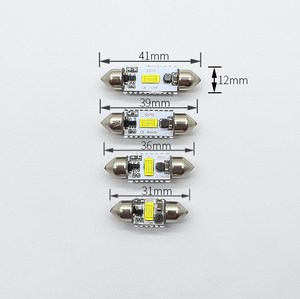 कार की अगुवाई में फेस्टन बल्ब c5w 3570 csp 31 मिमी 39 मिमी 41 मिमी 7 डब्ल्यू 12 वी ऑटो एलईडी लाइट इंटीरियर ड्यूड्यूस लाइसेंस प्लेट लाइट - Product Image 2