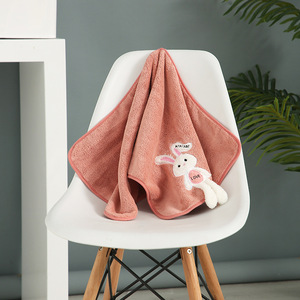 Love Rabbit Coral Fleece <b>Bath</b> <b>Towel</b> 70x140cm Applique Embroidery Soft <b>Large</b> <b>Towel</b> for Couples - Product Image 3