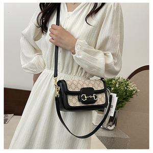 Haut de gamme mode en gros Premium sac de selle Vintage sous les bras sac unique dames femmes épaule bandoulière petit sac carré - Product Image 1