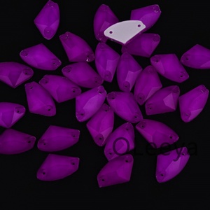 OLeeya Good Quality Glass Sewing on Crystals Rhinestones Ax S Galactic Shape Bikini Decoration Crystals for Leotards <b>Dance</b> <b>Dress</b> - Product Image 4