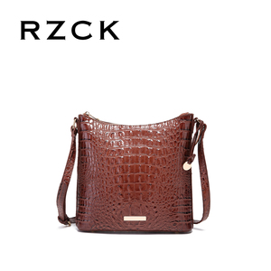 RZCK Bolsos De Mujer 复古时尚女士手袋 女士斜挎包 独特设计鳄鱼皮手袋 女士奢华品牌 - Product Image 1