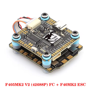 Contrôleur de vol <span class=keywords><strong>MAMBA</strong></span> <span class=keywords><strong>F405</strong></span> <span class=keywords><strong>MK2</strong></span> V2 (ICM42688P) en gros avec ESC 4-en-1 BLHeli_S <span class=keywords><strong>F40</strong></span>/F55_BLS Dshot 300-1200 3-6S pour drone FPV RC - Product Image 2