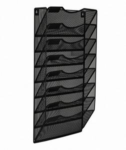 Metal 8 Pockets Office Hanging Magazine Rack Mesh Wall <b>File</b> Holder Organizer - Product Image 1