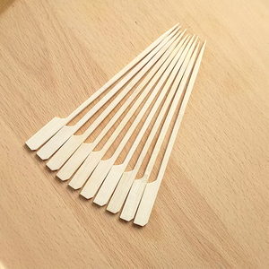 300pcs tre xiên công cụ bên ưa thích phẳng Tăm Xỉa Răng cho món khai vị bánh mì trái cây bằng gỗ mái chèo xiên cho tất cả các dịp - Product Image 2