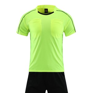 Voetbalscheidsrechter uniform set model 112 voor heren, korte mouwen, licht bordontwerp, kleuren rood/zwart/lichtblauw, merk overig - Product Image 3