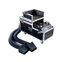 Machine à fumée de scène de décoration de mariage double têtes/tuyaux/tuyaux/sorties/sorties 3000w Machine à fumée à faible brouillard à base d'eau