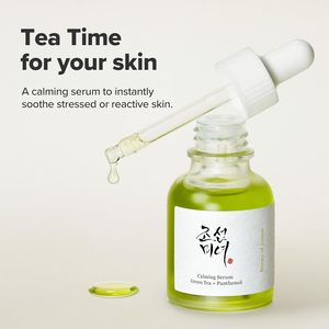 Sérum Apaisant Coréen au Thé Vert et Panthénol pour Peaux Sensibles – Hydratant Visage Quotidien Apaisant pour Femmes - Product Image 3
