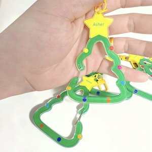 Custom PVC Acrylic <b>Anime</b> Carabiner Bag Pendant Decorative <b>Keychain</b> Creative High Color Value DIY Backpack Multifunctional Buckle - Product Image 2