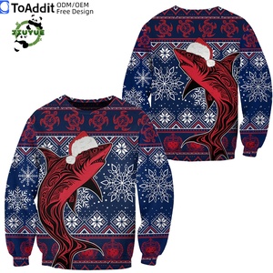 Suéter navideño Toa Samoa de punto con logotipo personalizado para hombre, jersey de Jacquard Le Kerisimasi, fabricante de prendas de punto, suéter familiar para hombre - Product Image 5