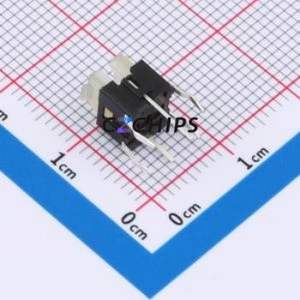 TSL06121-072B830BF-1E01 Tactile Switch Through hole-6P,6x6mm Switch Single Pole Single Throw Rectangle Button 2.5N 6mm - Product Image 2