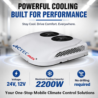 Sistema de Climatización para Techo de Camión Pesado, Alimentado por Batería de 24V, Aire Acondicionado de 12V para Cabina Dormitorio