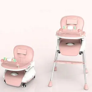مصنع الجملة للطي كرسي بلاستيكي من البولي بروبلين كرسي عالٍ للأطفال وسهلة التركيب كرسي طعام