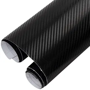 Đầy Màu Sắc 1.52*30M 3D Kết Cấu Sợi Carbon Vinyl Bọc Sticker Cuộn Phim Cơ Thể Decal Xe