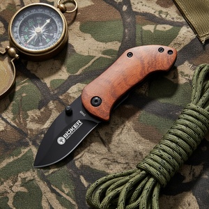 มีดพับอเนกประสงค์ BK DA33 สแตนเลส ด้ามไม้ ปรับแต่งได้ตามต้องการ OEM สำหรับพกพา ตั้งแคมป์ กิจกรรมกลางแจ้ง และเอาตัวรอด - Product Image 6