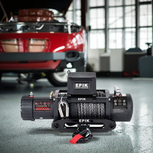 กว้านไฟฟ้า 12 โวลต์ พร้อมเชือกลวดเหล็ก รีโมทไร้สายแบบมือถือ สำหรับรถ UTV ATV รถพ่วง เรือ รถยนต์ พร้อมลูกกลิ้งนำสาย - Product Image 3