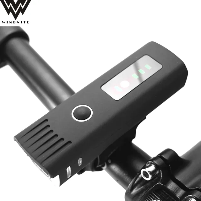 Windnite XPG USB Rechargeable LED Light for Bike Bicycle LED 300 Lumen Headlight on Handlebar Placement