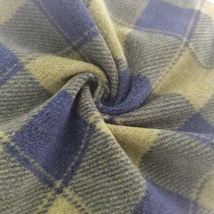 Ordu yeşil ekose desen % 100 polyester örme yumuşak 255 gsm polar polar kumaş - Product Image 6