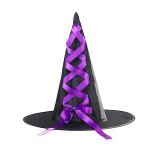 Vente en gros de costumes d'Halloween sorcière pour filles, nouvelle robe de sorcière avec lumières LED, chapeau de sorcière pour enfants - Product Image 5