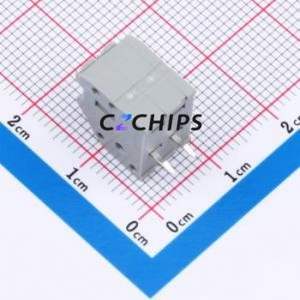250-102 Spring Terminal Block Through hole Component (THT),P=3.5mm Connector 1x2P 3.5mm Gray 2P - Product Image 2
