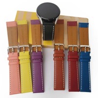 Bracelet de montre intelligent en cuir de veau italien, nouvelle tendance, dernier design, vente chaude, avec boucle en acier inoxydable pour montre