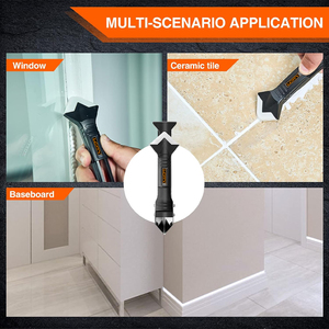 <span class=keywords><strong>3</strong></span> In <span class=keywords><strong>1</strong></span> Siliconen Kitgereedschap Met 4 Afwerkingsgereedschap Voor Het Afwerken Van Kit Voegmiddel Verwijderen Schraper Voor Keukenvloer In De Badkamer - Product Image 5
