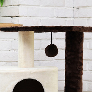 Venda por atacado de móveis para gatos internos multi-níveis, brinquedos para animais de estimação, painel de partículas de árvore de gato sustentável + tubo de papel - Product Image 2