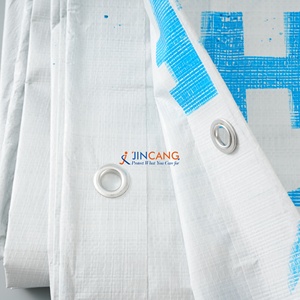 Bâche en PE tissée enduite blanche, imperméable, pour extérieur, jardin, abri pour animaux, protection contre la pluie, <span class=keywords><strong>pergola</strong></span>, enclos - Product Image 3