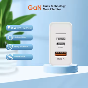 Cargador rápido universal PD 33W USB <span class=keywords><strong>65W</strong></span> QC3.0 adaptador de enchufe de pared de carga rápida negro blanco Compatible UE EE. UU. Reino Unido adaptador para iPhone - Product Image 3