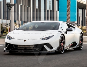 Kit carrosserie en fibre de carbone de style Performante Pare-chocs avant avec lèvre avant pour <span class=keywords><strong>Lambo</strong></span> Huracan LP610-4 - Product Image 4
