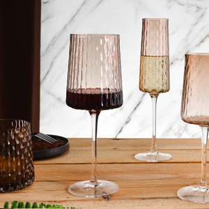 Samlife-24119set <span class=keywords><strong>2025</strong></span> लोकप्रिय रंग मोचा रंगीन पानी के चश्मे कस्टम वाइन ग्लास सेट मैड ग्लास कप - Product Image 3