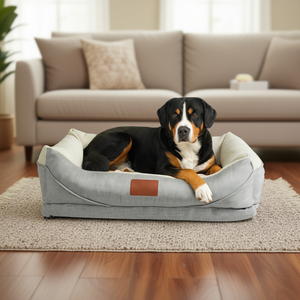 Spedizione Gratuita, Cuccia per Cani Portatile Antigraffio, Set Realizzato in Spagna, Base in Spugna, Imbottitura in Fibra di Poliestere, Lavabile e Confortevole - Product Image 2