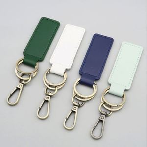 Custom Logo Promotional Gifts Colorful Crazy Horse Car Metal Holder <b>Leather</b> <b>Key</b> <b>Chains</b> - Product Image 3