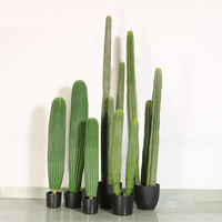 Pot de cactus de décoration d'intérieur de haute qualité, grande plante verte artificielle, grand cactus artificiel en forme de boule, verdure