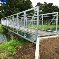 Pont flottant en acier et pont à treillis piétonnier à vendre – Conception pour jardin et espaces piétonniers