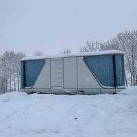 Fullking Maison Modulaire Intelligente Préfabriquée Moderne, Résistante au Froid Extrême, Type Capsule Spatiale, pour Hébergement Mobile
