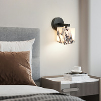 Lámpara de Pared de Mármol Hullxine, Iluminación LED para Pasillo, Diseño Personalizado Transfronterizo, Proyecto Hotelero Moderno, 110v 220v, Luz de Mármol