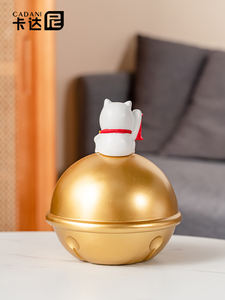 Escultura de Resina de Gato de la Suerte, Adorno Decorativo para el Hogar, Regalo Festivo o de Inauguración de Casa - Product Image 4