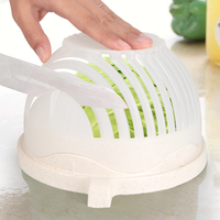 Gadgets Kitchen Fast Salad Prep Tool Quick Salad Maker Multi-Function Vegetable Chopper Laitue Easy Salad Slicer Cutter Bowl