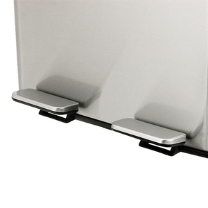 Hình Chữ Nhật Nhà Bếp Chất Thải <span class=keywords><strong>Bin</strong></span> Thép Không Gỉ 2 Ngăn Đóng Mềm Phân Loại Thùng Rác Có Thể Chân Bàn Đạp Cấu Trúc Thùng Rác - Product Image 6