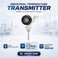 Transmitter Temperatur Terintegrasi Industri Madincos MTR430S Layar LCD Digital 4-20ma Sensor Termokopel PT100 ODM