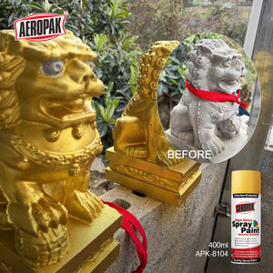 Pintura en Aerosol Aeropak <span class=keywords><strong>de</strong></span> 400 ml, Excelente Cobertura, Color Dorado Metálico, para Renovación <span class=keywords><strong>de</strong></span> Muebles - Product Image 3